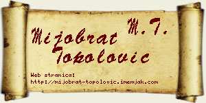 Mijobrat Topolović vizit kartica